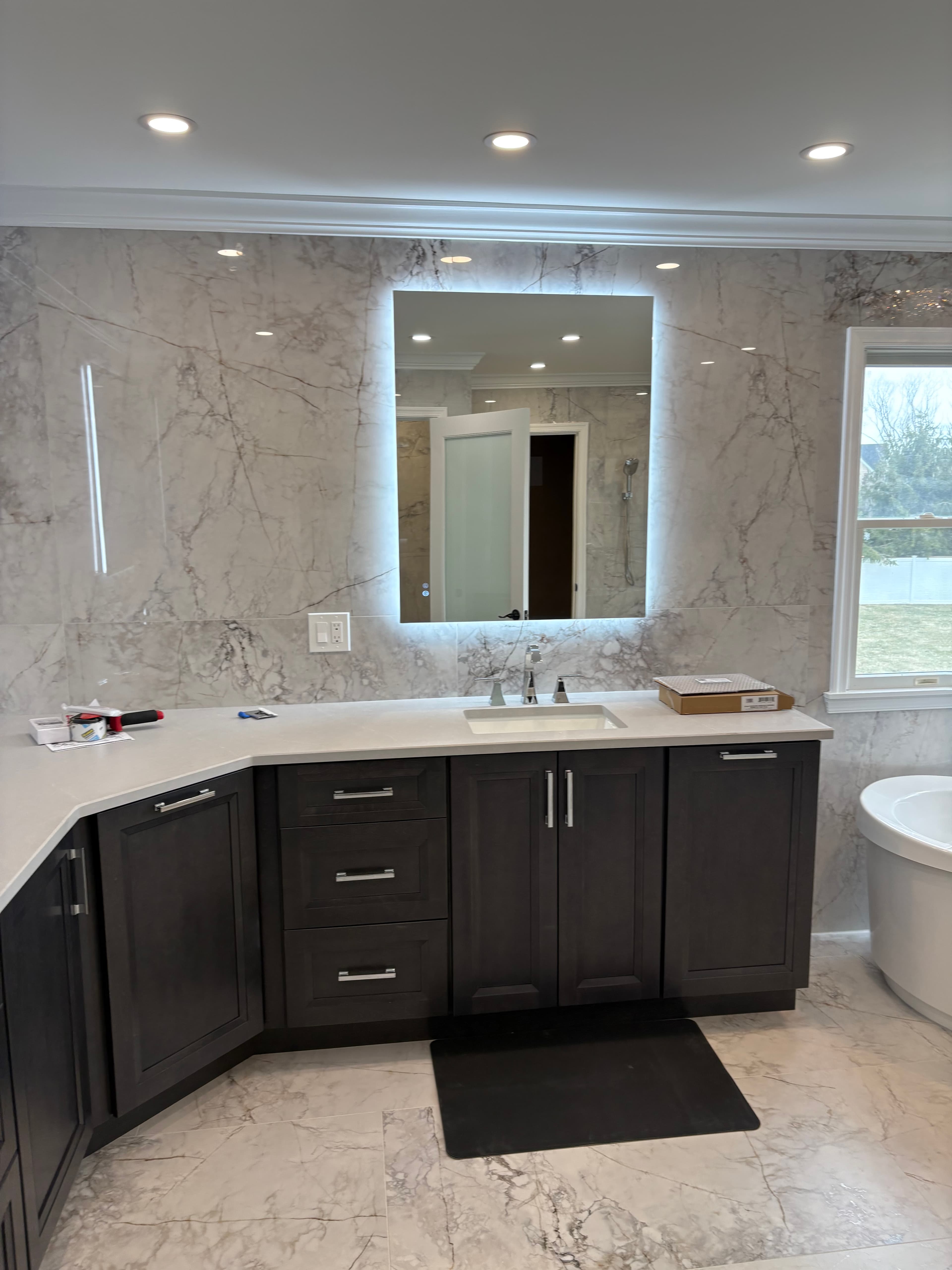 Bathroom vanity detail