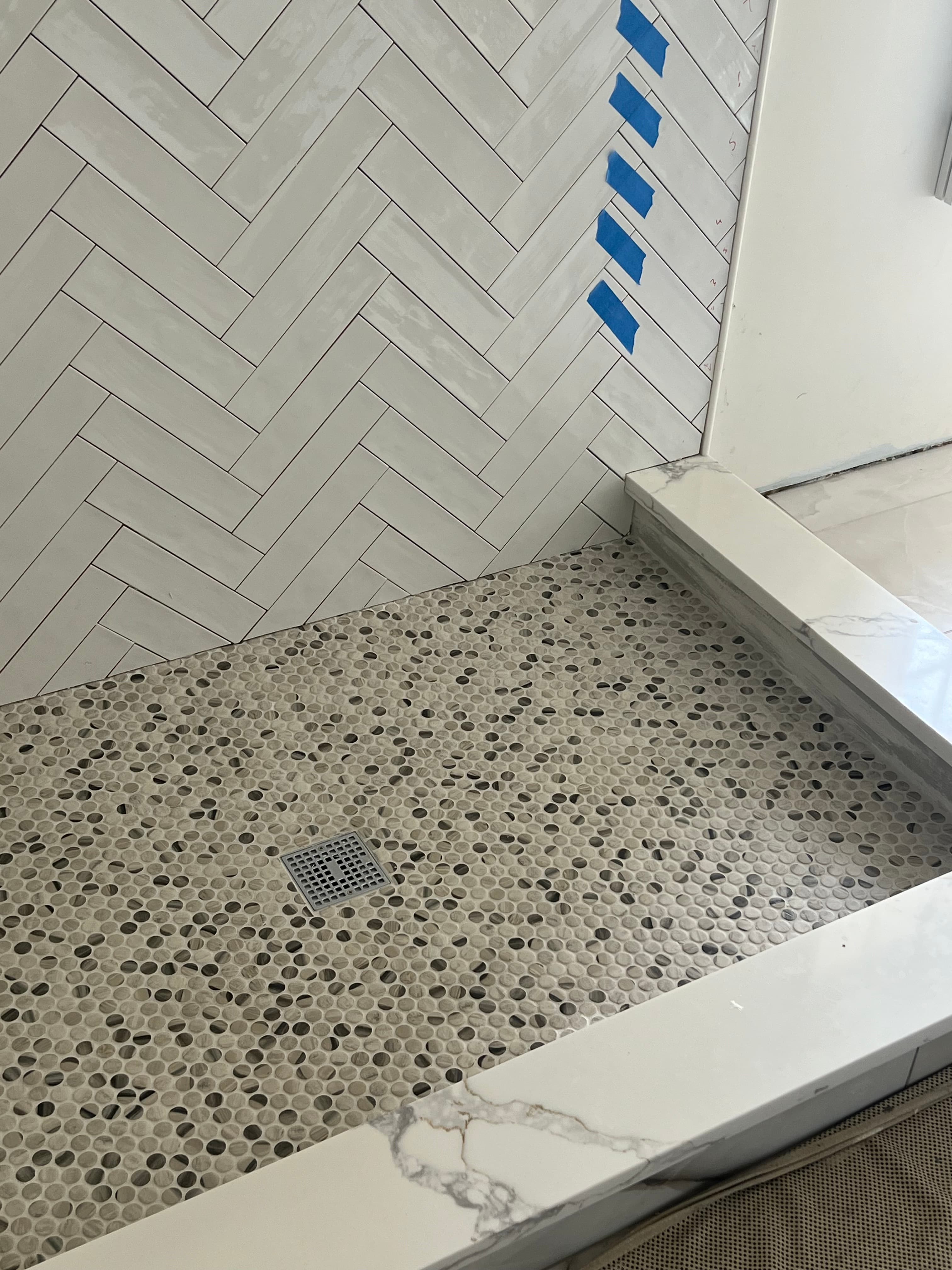 Bathroom flooring and tile