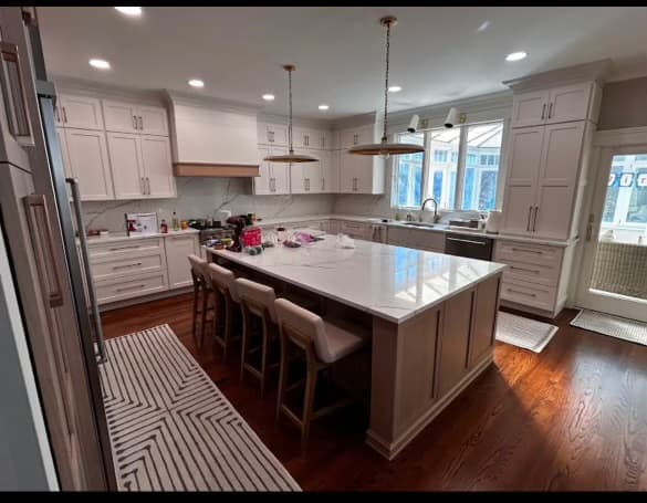 Kitchen with custom island